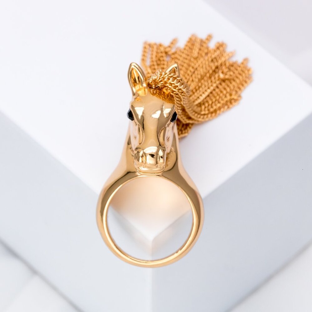 Kate Spade Gold Wild Ones Horse Ring  7